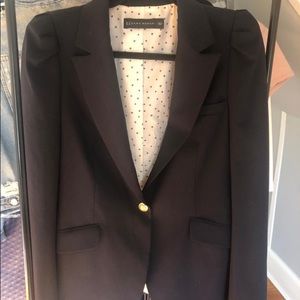 Zara blazer with gathered shoulder